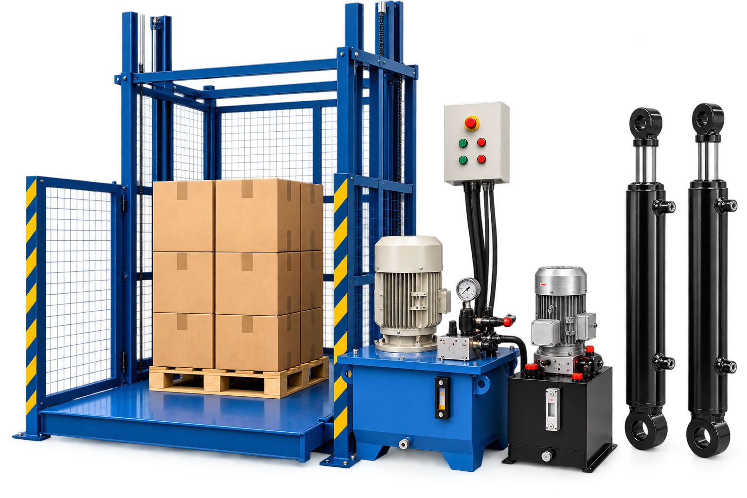 Goods lift hydraulic system by Assurance Hydrotech